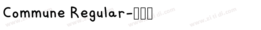 Commune Regular字体转换